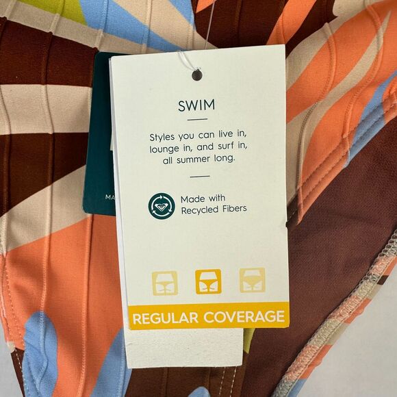 Roxy Womens Floral Print Bikini Bottoms Swimwear Size Small Multicolor - Picture 10 of 16